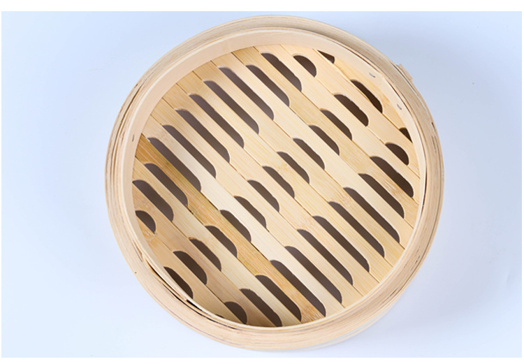 竹蒸笼点心早茶笼 圆形竹蒸笼各种规格 竹制小笼包竹蒸笼 加高笼