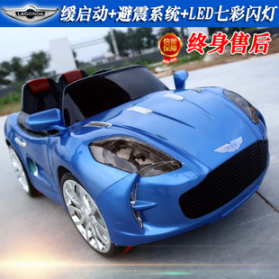 新款儿童电动车四轮遥控双驱双电可坐带摇摆汽车宝宝玩具车可代发