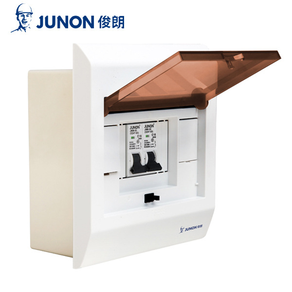 junon俊朗配电箱新v8  4位家庭布线箱空气开关盒强电箱明装 暗装