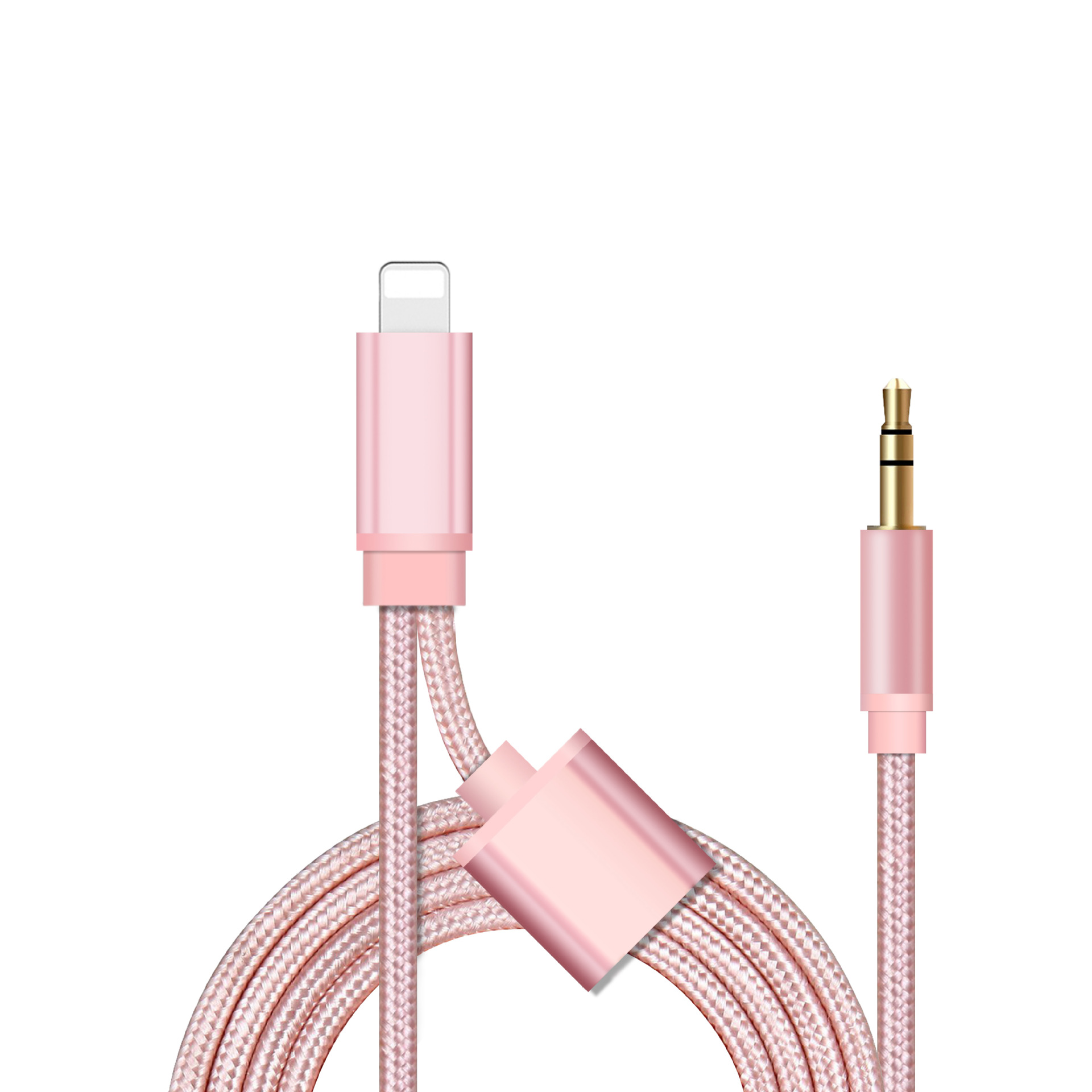 适用于iphone lin音频线 苹果7/8x充电 aux车载线 二合一音频线