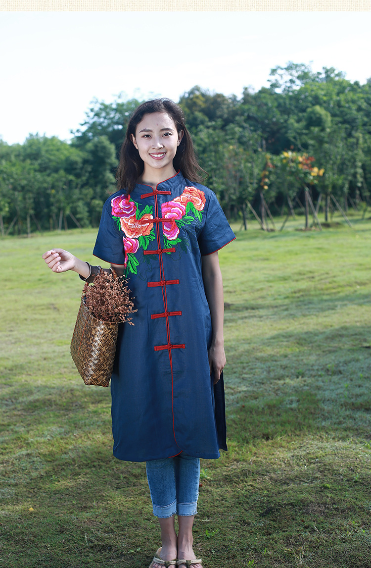 款式开衫风格类型国风复古服装风格民族适合年龄40-49周岁是否跨境