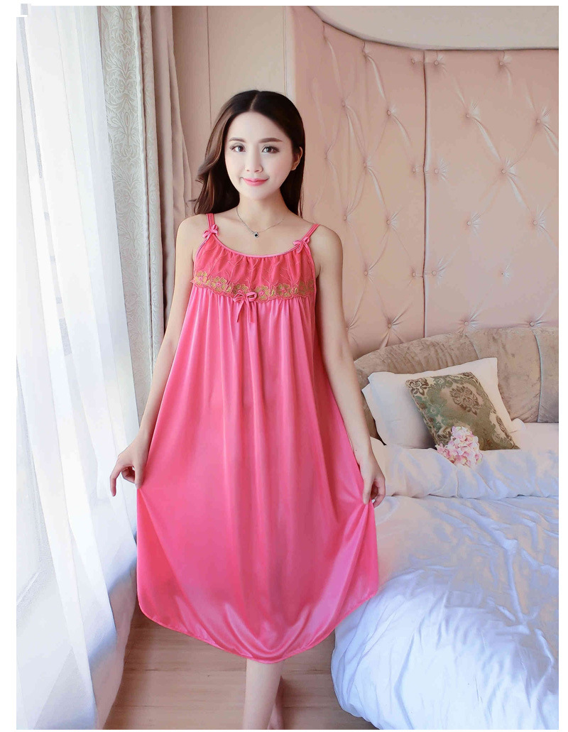 性感女式睡衣诱惑套装吊带裙蕾丝透明冰丝厂家直销大码情趣7121