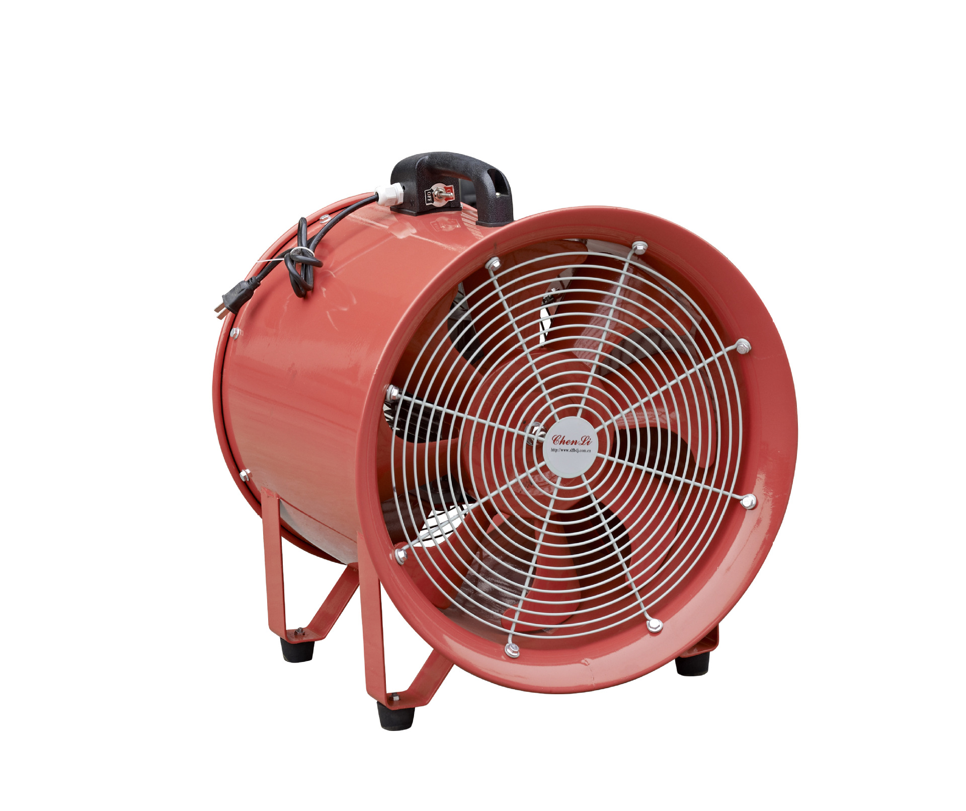 沈力厂家直销ctf手提式风机便携式排风机出口外贸手提移动风机