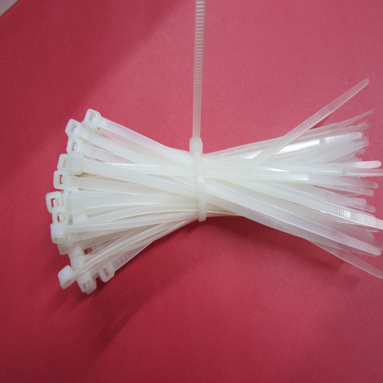 热销推荐4x250自锁式尼龙扎带 白色非标塑料扎带 扎线带 250条/包