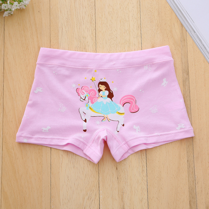儿童内裤女童平角裤有机棉公主骑马大中小童卡通内裤跨境电商批发
