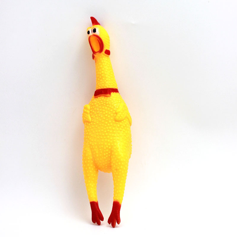 中号搞怪惨叫鸡 怪叫鸡 宠物狗狗发声玩具会叫的鸡尖叫鸡玩具批发