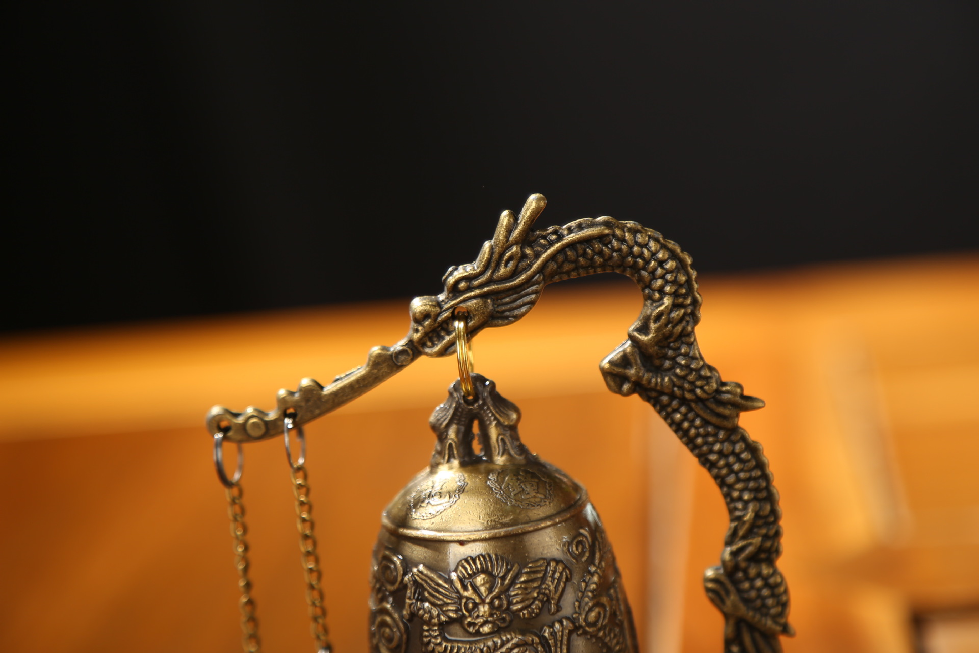 厂家直销 青铜器合金八卦编钟撞钟摆件 仿古旅游工艺品家居