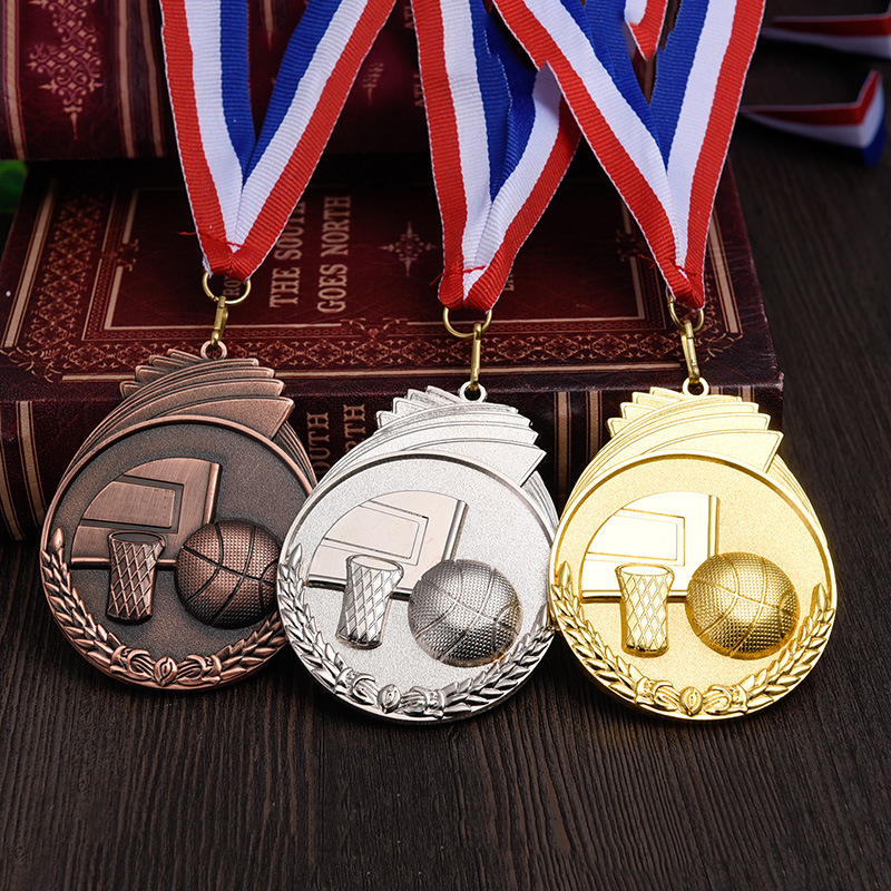 2017款篮球奖牌  精致篮球奖牌  锌合金奖牌 厂家直销