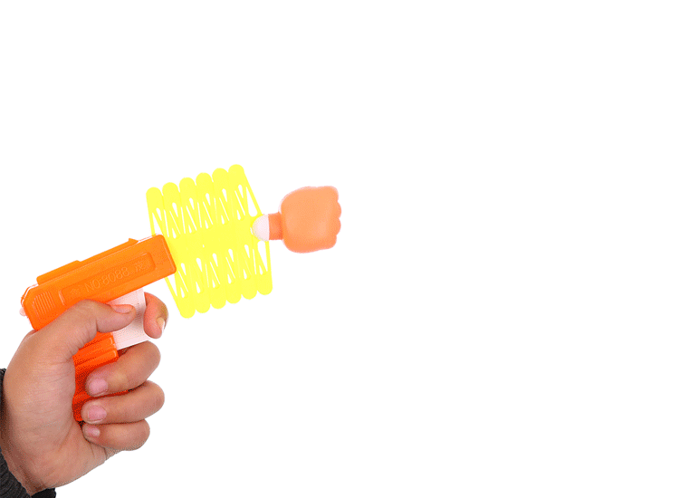 经典怀旧拳头枪玩具创意塑料弹簧小枪儿童宝宝整蛊有趣小玩具批发