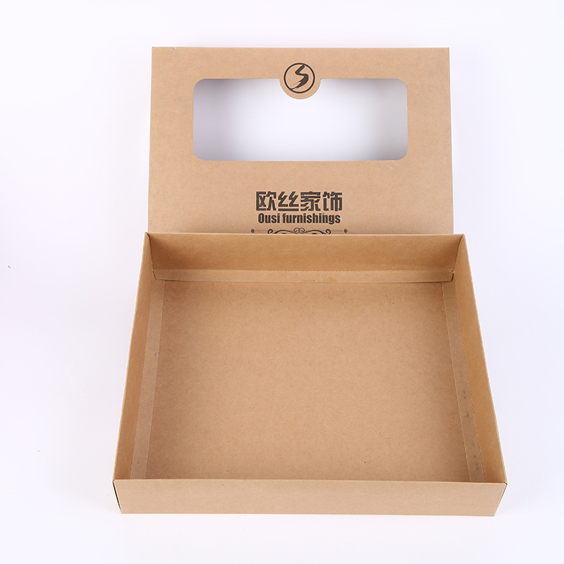 New Creative Printed Gift Box Simple Retro Packaging Tiandigai Kraft Paper Packing Box Promotion Cross-Border Supply