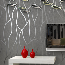 现代简约3D立体曲线壁纸 高档鹿皮绒抽象线条卧室客厅背景壁纸