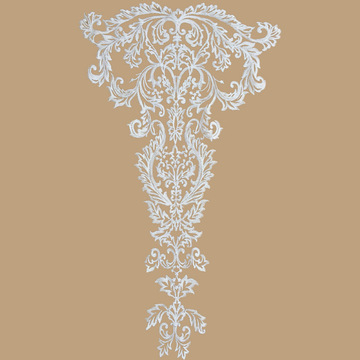 大尺寸蕾丝花车骨蕾丝花贴婚纱后背贴花辅料裙摆用蕾丝布贴