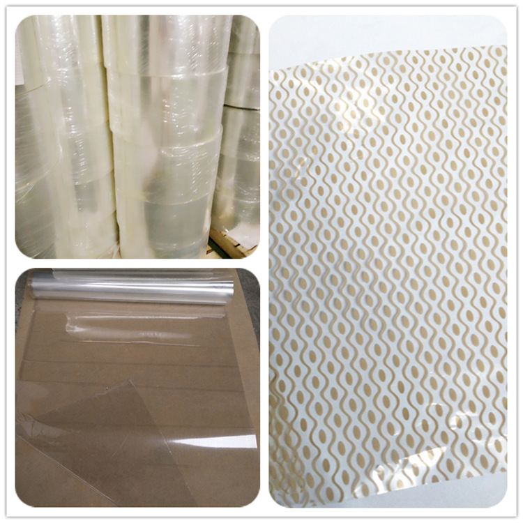 pet薄膜涂布压敏胶热转印丝印背胶离型膜 单面耐高温透明离型膜