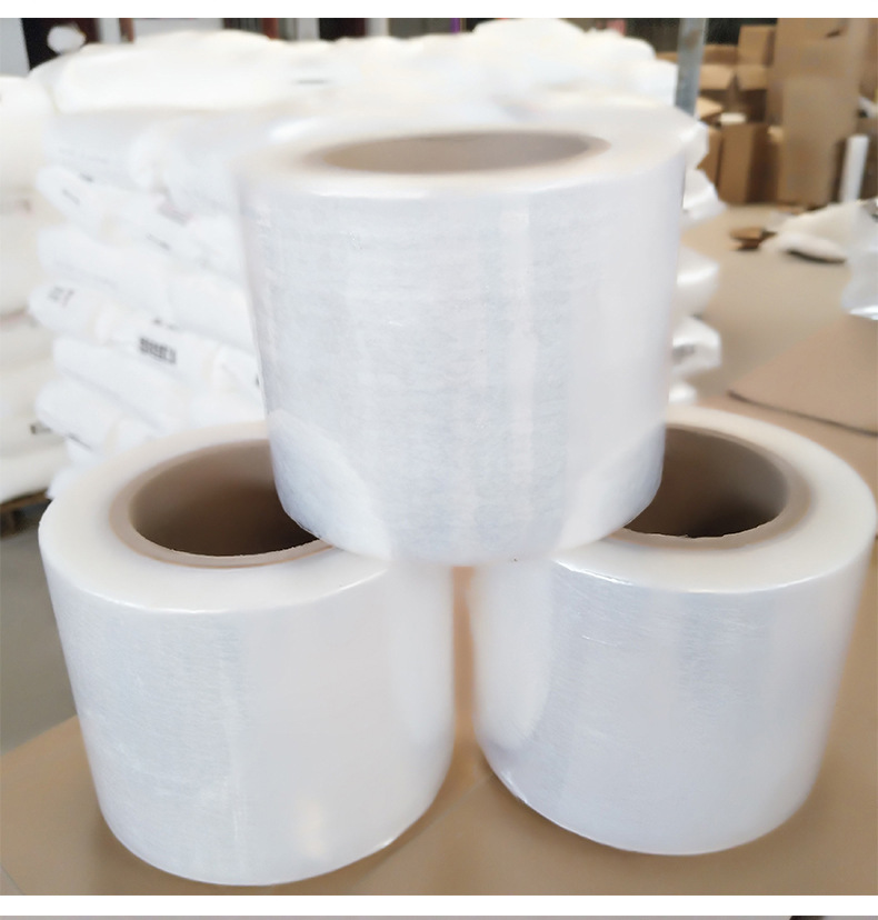 厂家直销小pe缠绕膜电线缠绕膜透明自粘保鲜膜 可定制