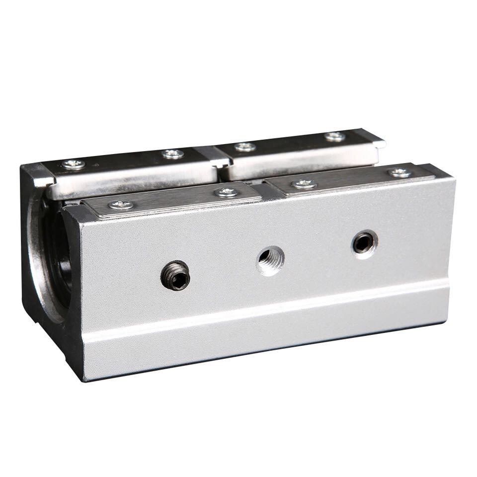 圆柱导轨滑轨配套直线轴承开口加长铝滑块sbr40l-pp-uu滑块