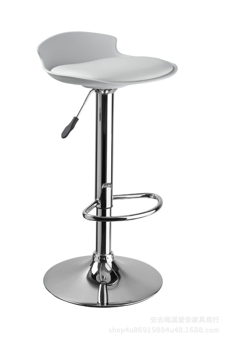 厂家直销高脚凳pp塑料坐pu皮质软坐垫升降椅酒吧椅吧台椅现代时尚