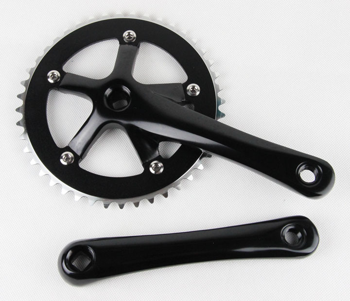 场地自行车牙盘全铝合金44t/46t单速牙盘竞速场地车用接受oem定制