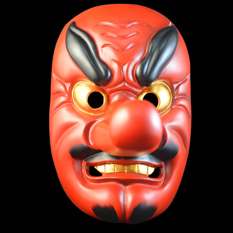 日本能剧天狗面具 般若面具 日本武士面具珍藏版树脂面具挂饰