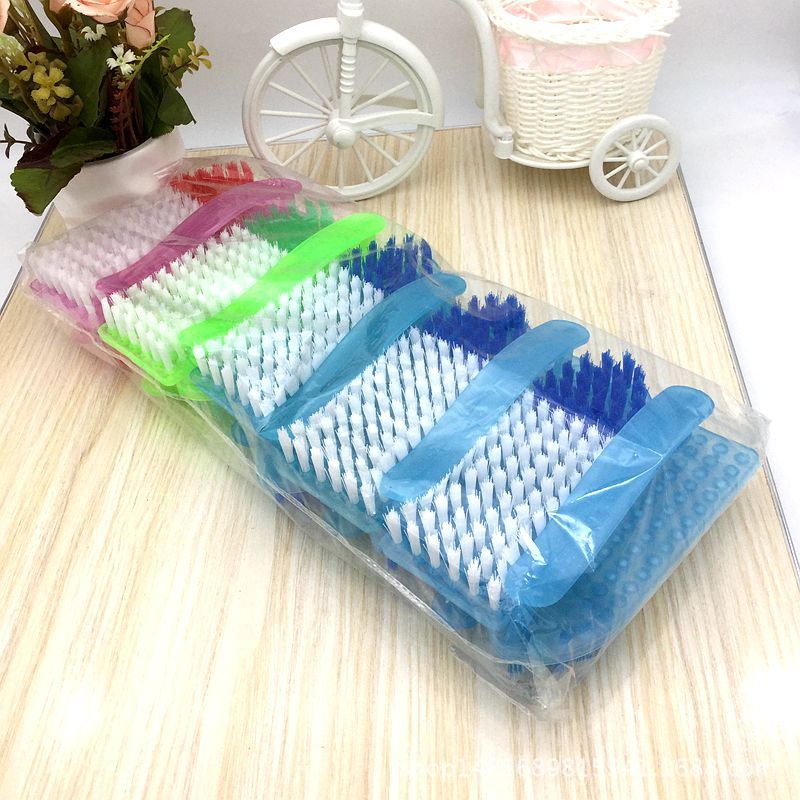 Plastic Clothes Cleaning Brush Kitchen Cleaning Brush Short Handle Plastic Brush 2 Yuan Store Stall Hot Sale Wholesale