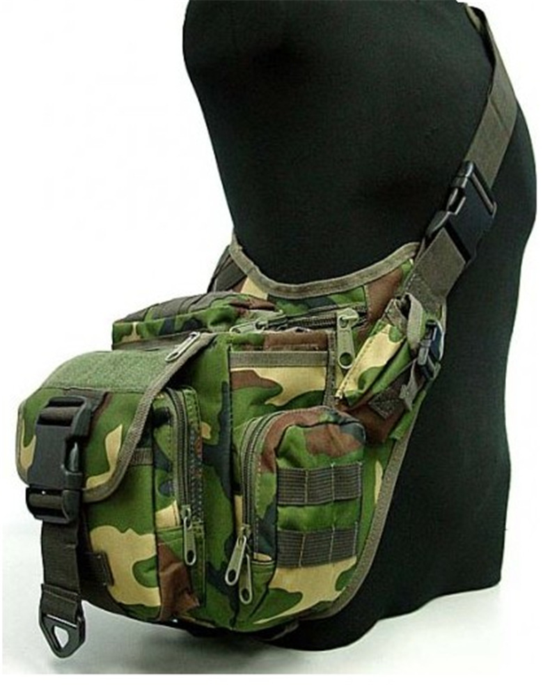 源头厂家军事迷彩单肩包升级版超级鞍包战术鞍袋野外腰包斜跨挎包