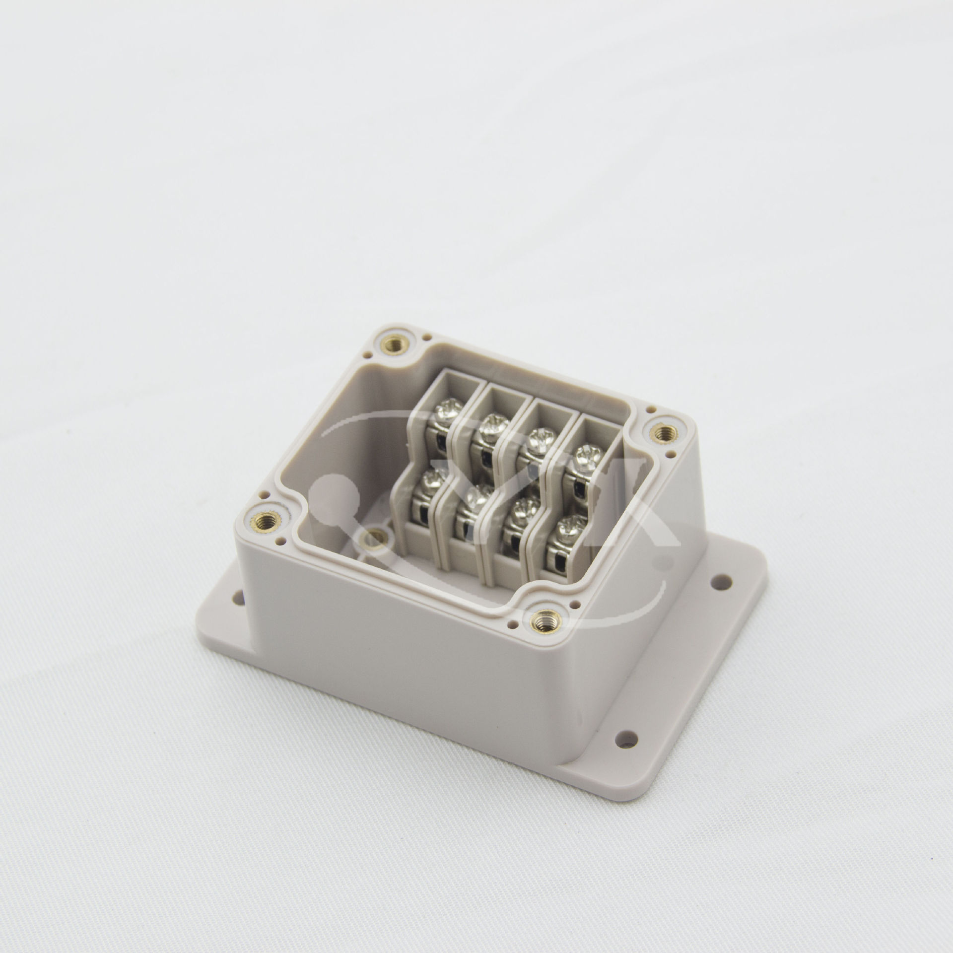 4p端子盒带耳防水接线盒户外接线盒带端子电源分线盒一体式端子盒