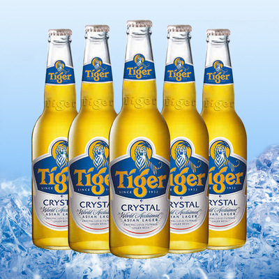 荣北骧供应虎牌啤酒550ml虎牌晶纯大瓶装12瓶喜力啤酒整箱批发