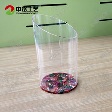 中山厂家定做高品质透明圆管工艺品 高端有机玻璃圆管展示花瓶