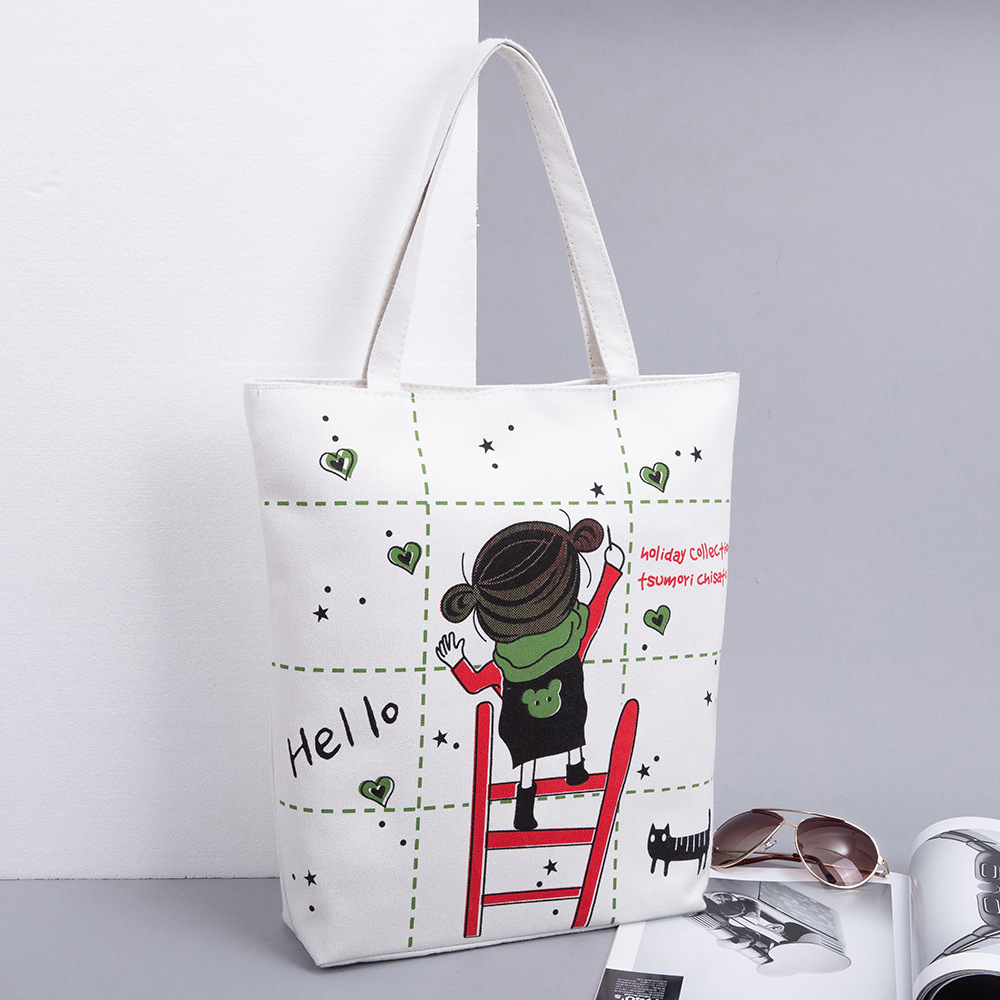 定制帆布包企业印logo印图女单肩手提包广告服饰宣传礼品包定做