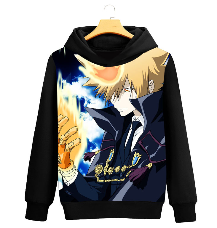 家庭教师 泽田纲吉 动漫连帽衫衣服 卫衣外套秋冬季服装wy15