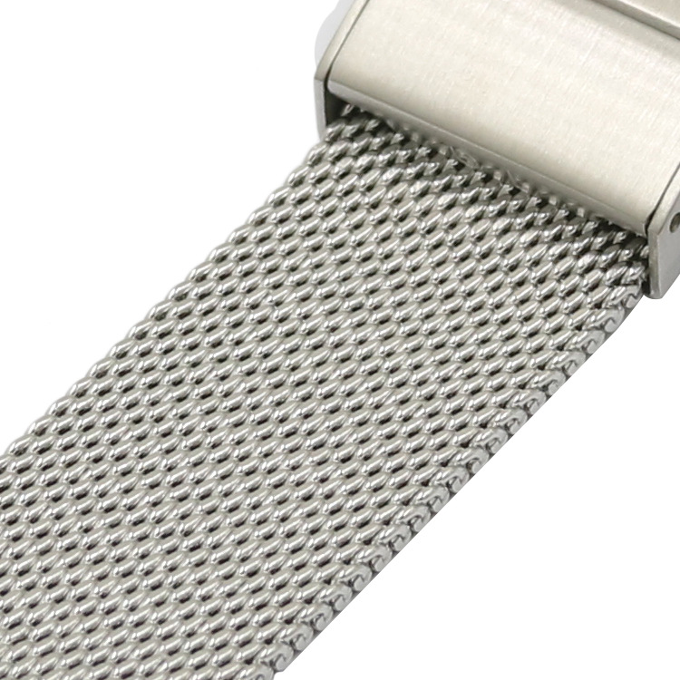 Spot Hot Sale Switch Ear Double Snap Watch Net Strap 0.6 Wire Woven Stainless Steel Milanis Strap