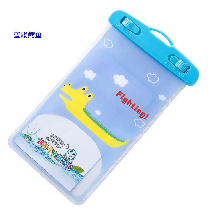 New Style Mobile Phone Waterproof Bag Rider Cartoon Marine Animal Pvc Transparent Touch Screen Photograph Drifting Waterproof Cover