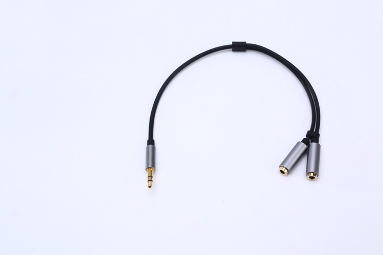 铝合金接头_3.5mm音频线 公对公车载裸铜 镀金铝合金音频线 - 阿里巴