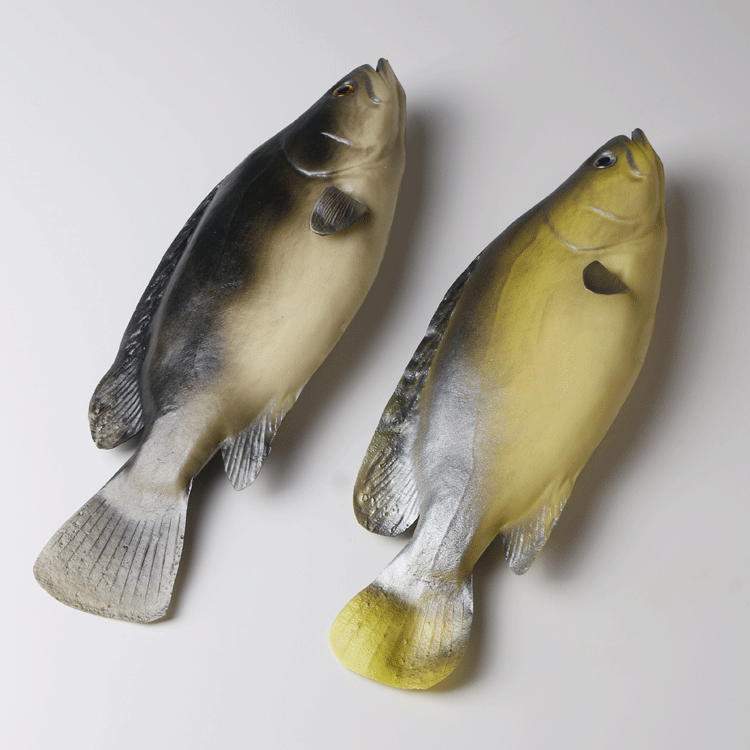 pu仿真假鱼软鱼长形桂花鱼鲈鱼大头鱼饭店食物摆件道具挂饰批发