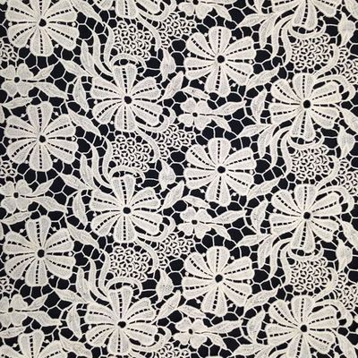 海帝实业 绿海花边 302棉刺绣 水溶工艺 满幅面料