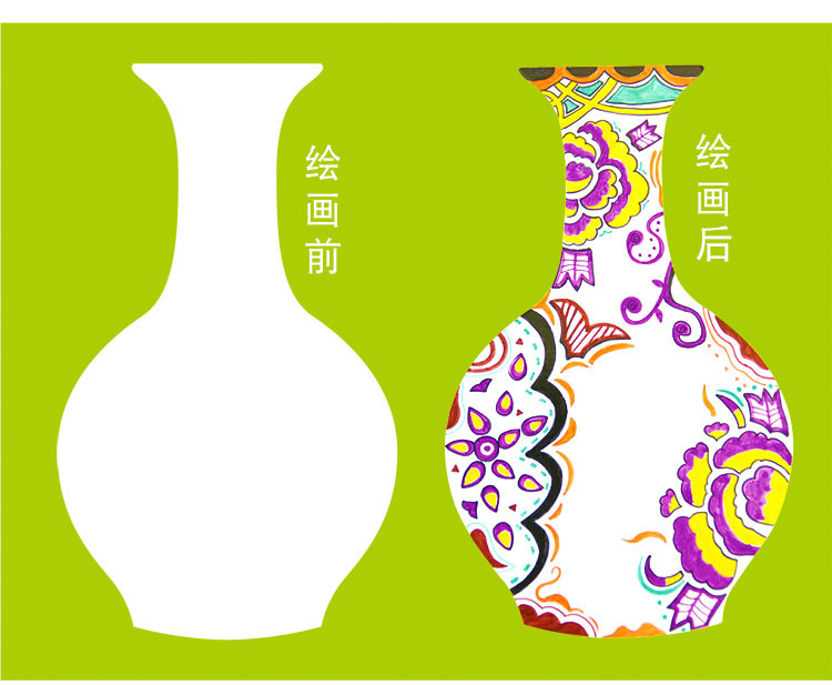 年龄儿童(4-6岁)是否跨境出口专供货源否颜色青花瓷花瓶(空白款5个装)