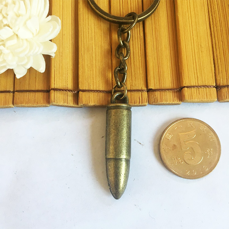 跨境创意子弹头挂件 合金钥匙扣 汽车钥匙扣 子弹头配饰批发-阿里巴巴