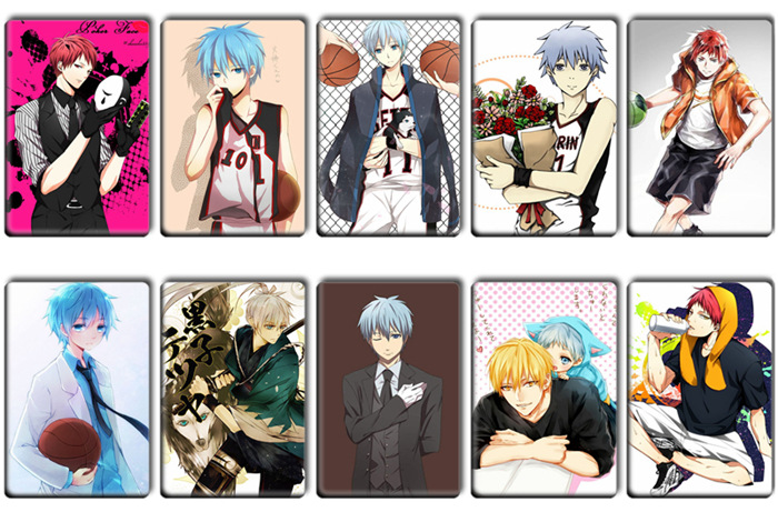 动漫周边黑子的篮球卡贴黑子哲也学生礼品公交卡饭卡水晶卡贴