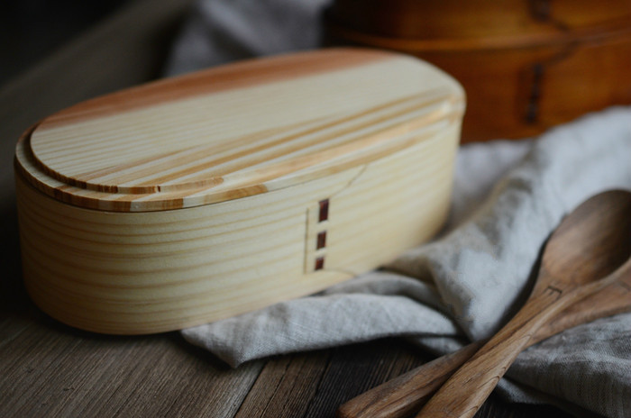 实木饭盒 日式双层便当盒 学生寿司盒白领午餐盒点心盒 木质饭盒