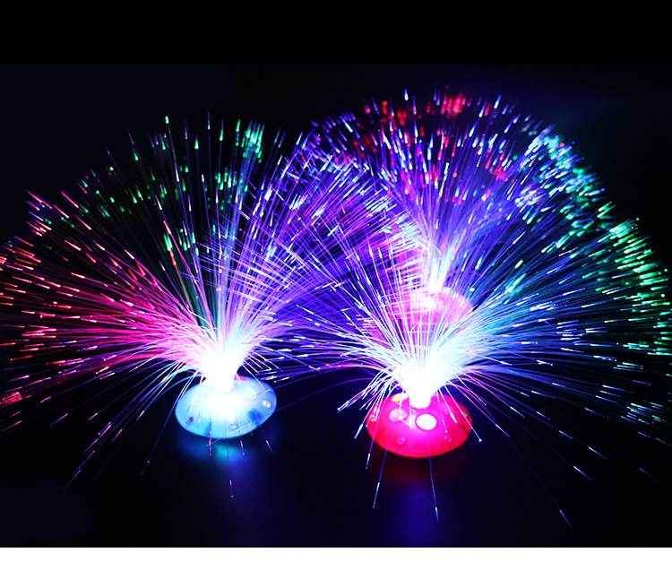 满天星光纤花灯批发七彩闪光发光玩具变色光纤花地摊新奇货源批发