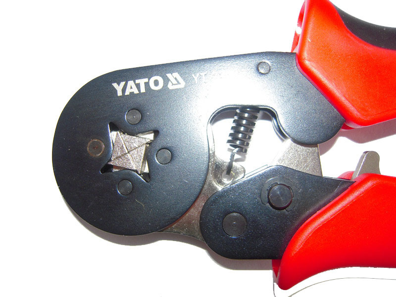 yato易尔拓 高档棘轮压线钳 欧式端子压接钳0.2-6mm yt-2240