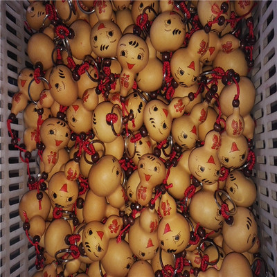 直销天然小葫芦(笑脸) 钥匙扣葫芦,文玩葫芦 把玩葫芦