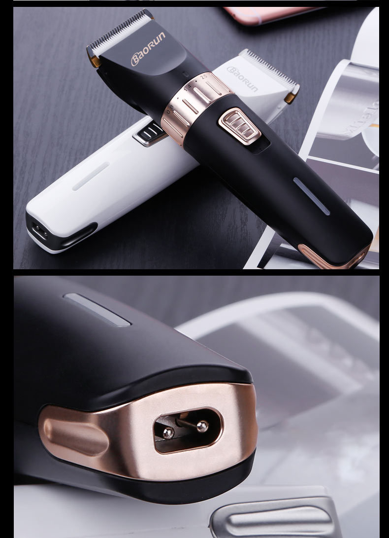 宝润厂家直销电动宝宝电推剪成人婴儿发廊专用理发器充电式电推子