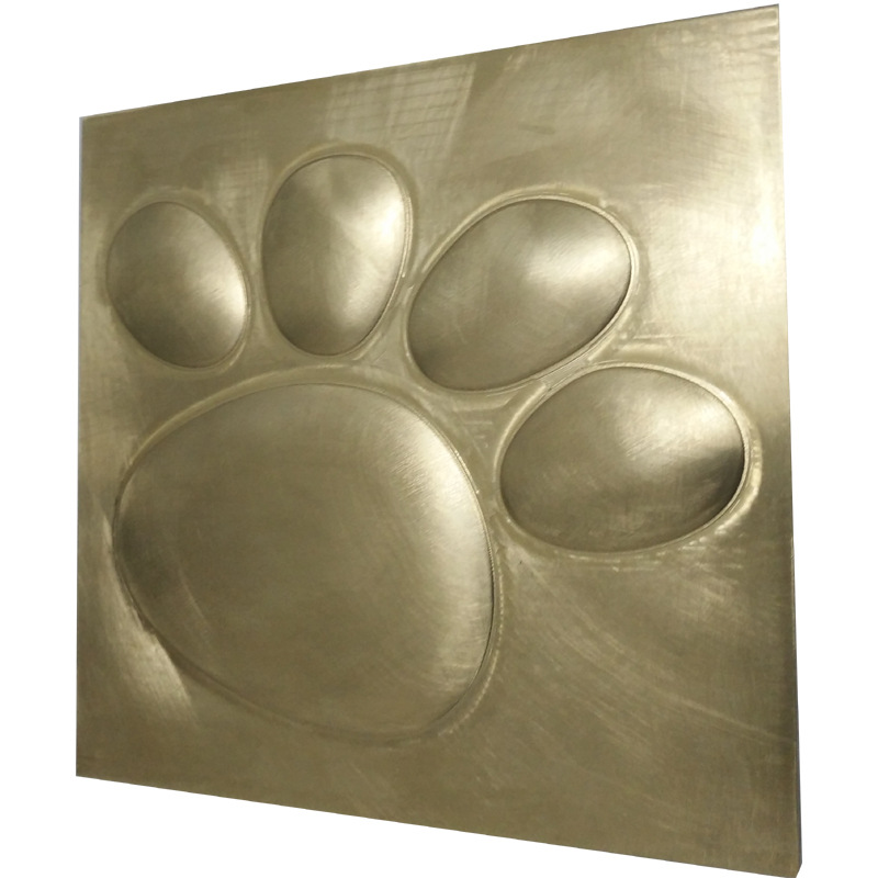 定制铜版 雕刻铜模 地板砖门面装饰 图案文字 标志logo浮雕版制作