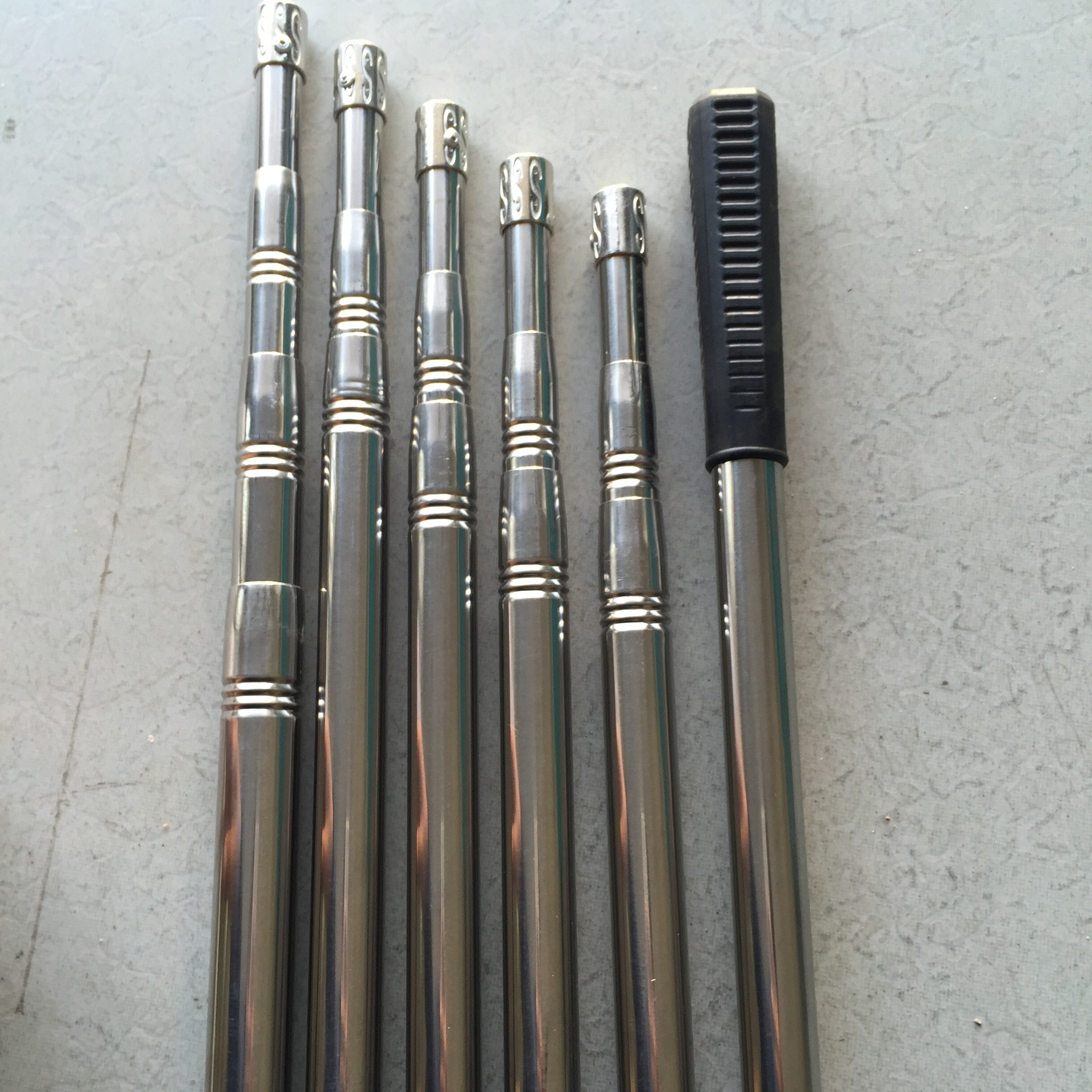 5米-10米不锈钢抄网杆可伸缩定位槟榔杆固安渔具