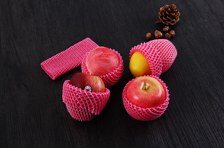 热销水果防震水果网套批发泡沫苹果桃子枇杷草莓网兜网袋质量保证