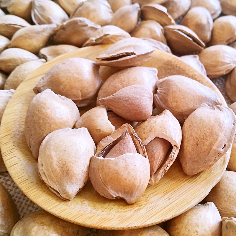 开口小银杏核白果坚果新疆特产零食 手剥杏仁500g散装休闲食品