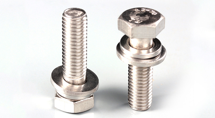 304外六角三组合螺丝钉 六角螺栓带平弹垫 组合螺丝gb9074.17 m5