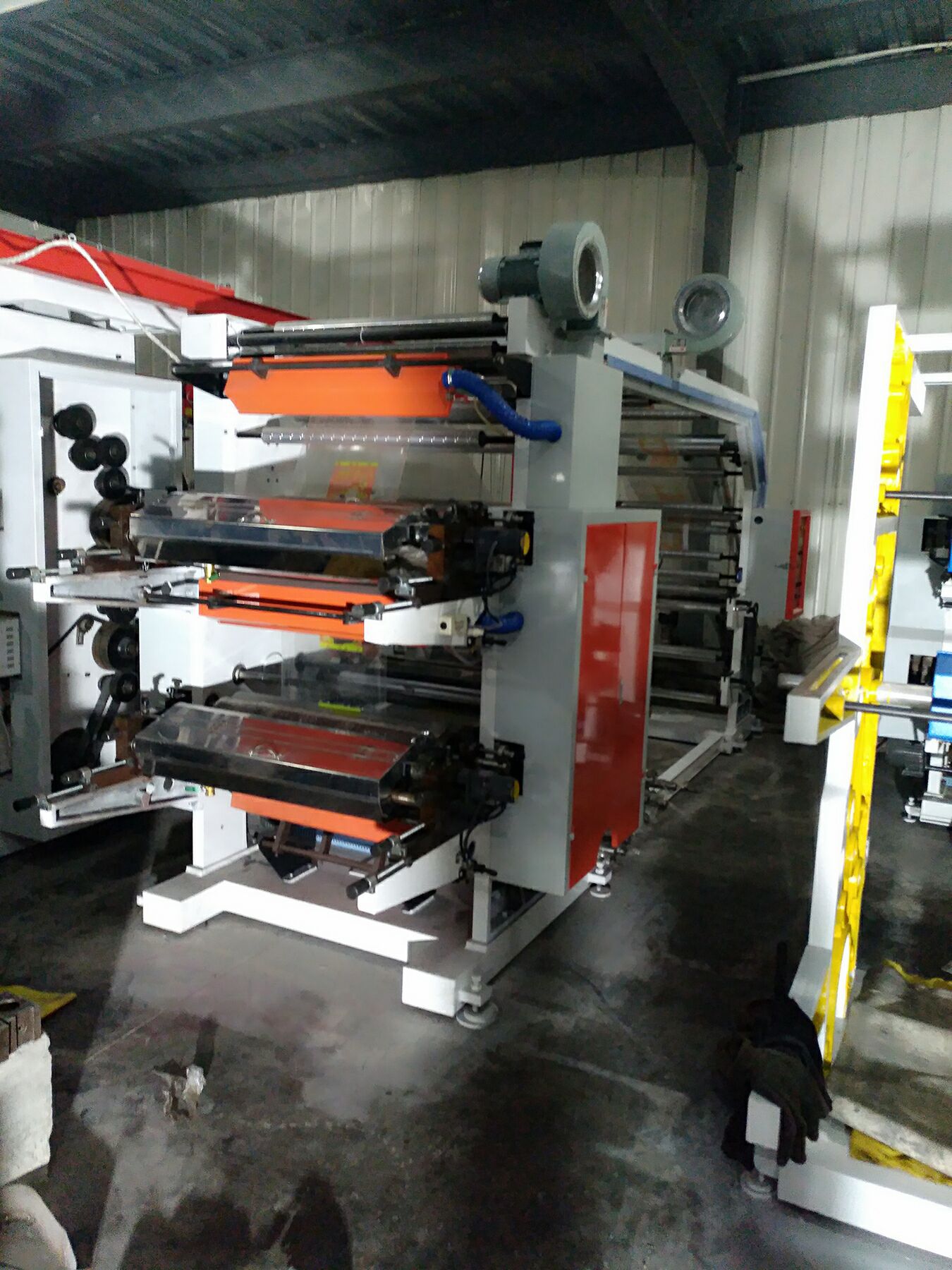 嘉旭直销jx4800双放料收卷柔版印刷机环保水墨高清印刷