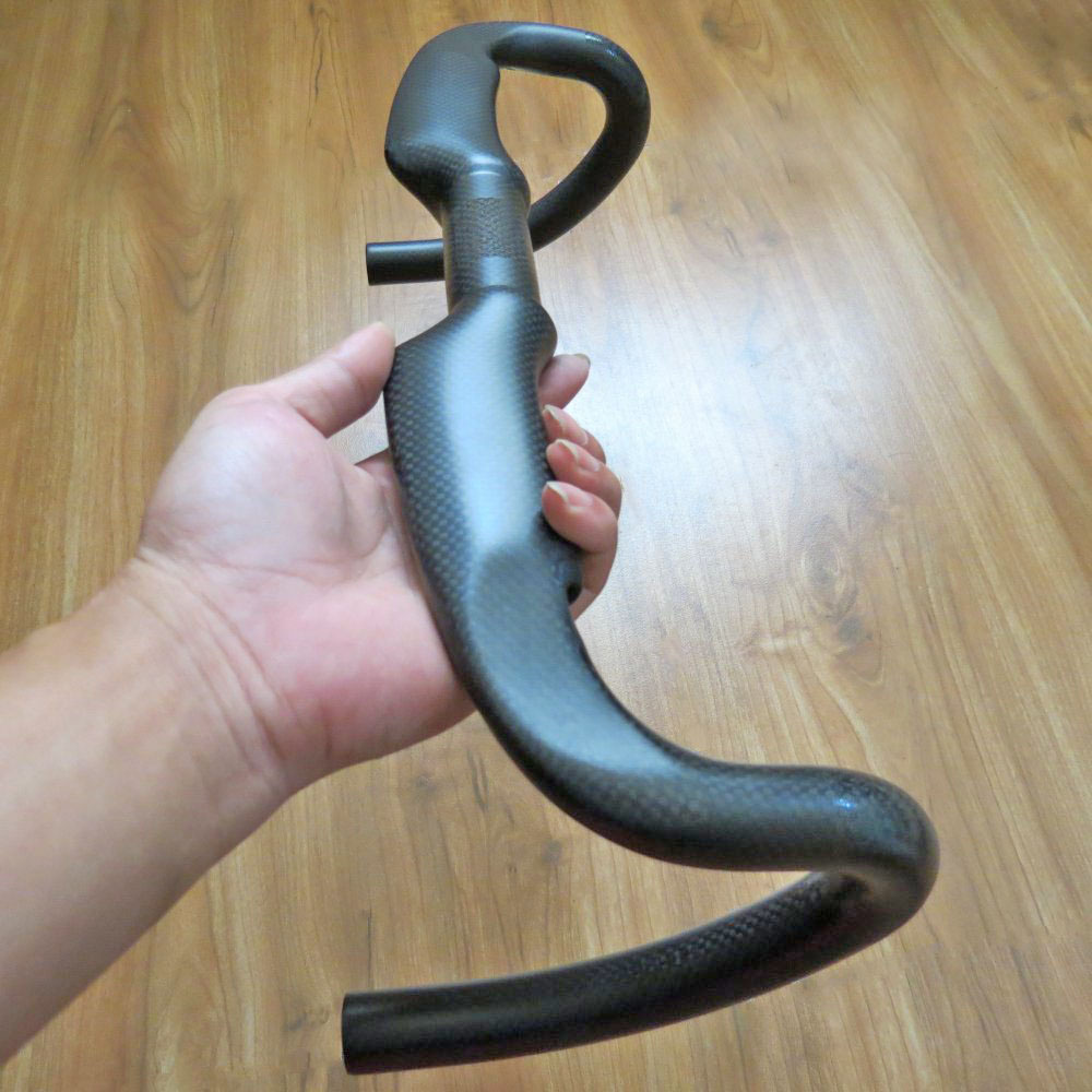 生产批发自行车配件碳纤维公路车车把手赛车跑车弯把接受diy定制