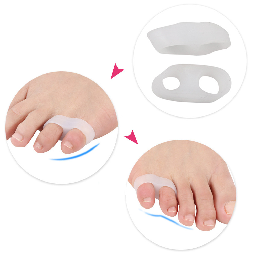 外贸爆款sumifun小脚趾外翻重叠脚趾分离器 拇外翻分趾垫 分趾器